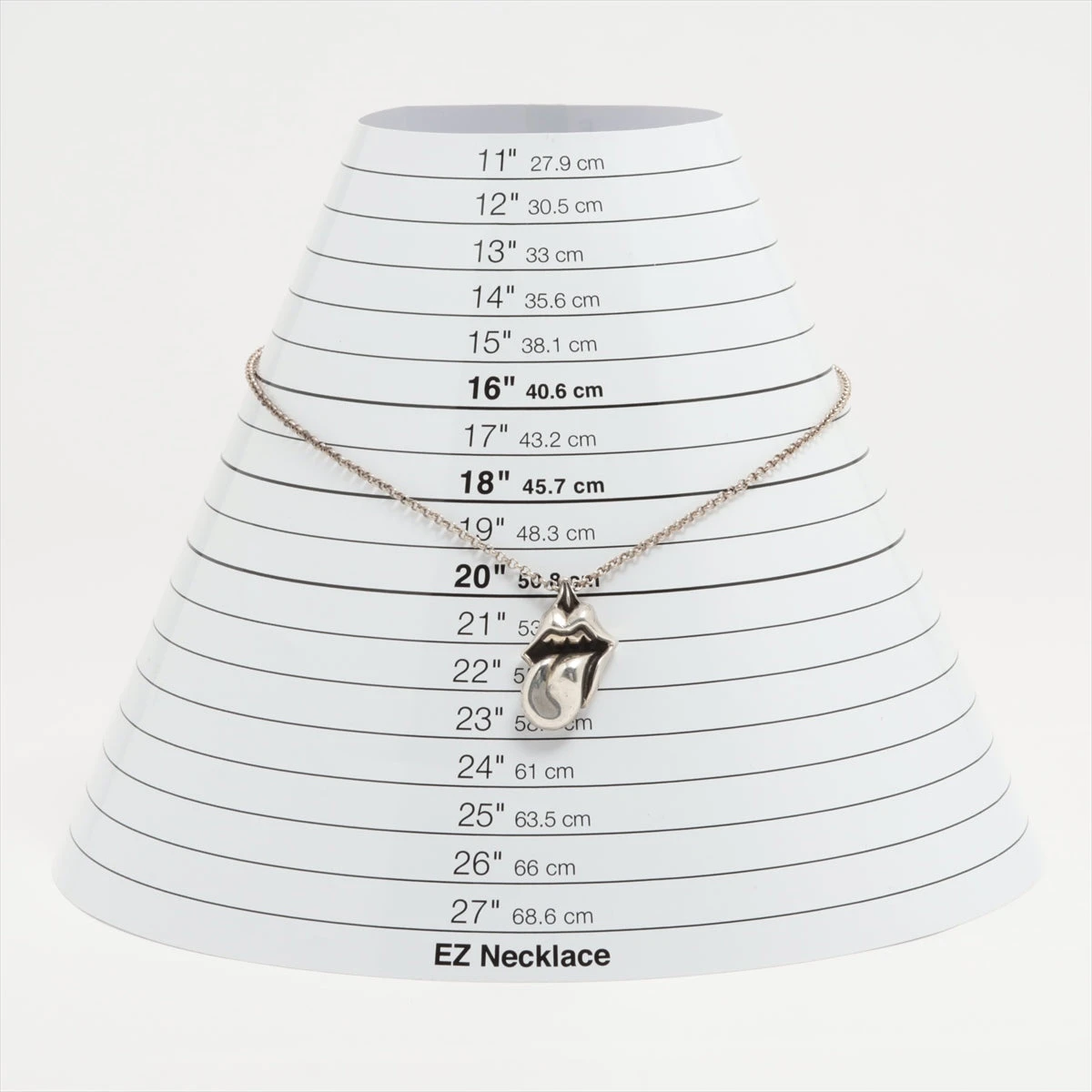 クロムハーツ リップ&タン ペンダントトップ 925 28.6g ロールチェーン