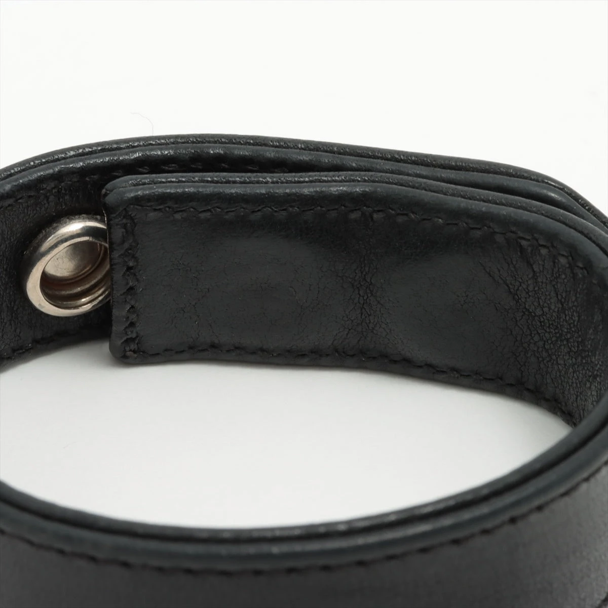 美品インボイス有クロムハーツ 3ボタン2スナップ レザーブレスレット CHROME HEARTS クロムハーツ Bracelet ブレスレット】3ボタン2
