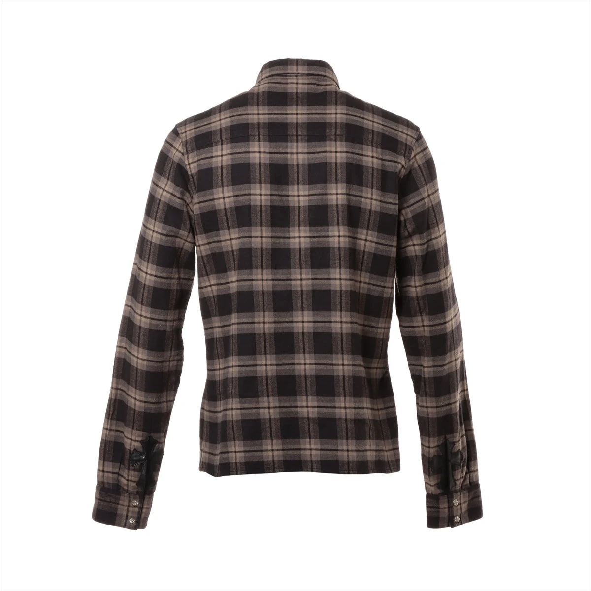 CHROME HEARTS レザー チェックシャツ CHROME HEARTS チェックシャツ 