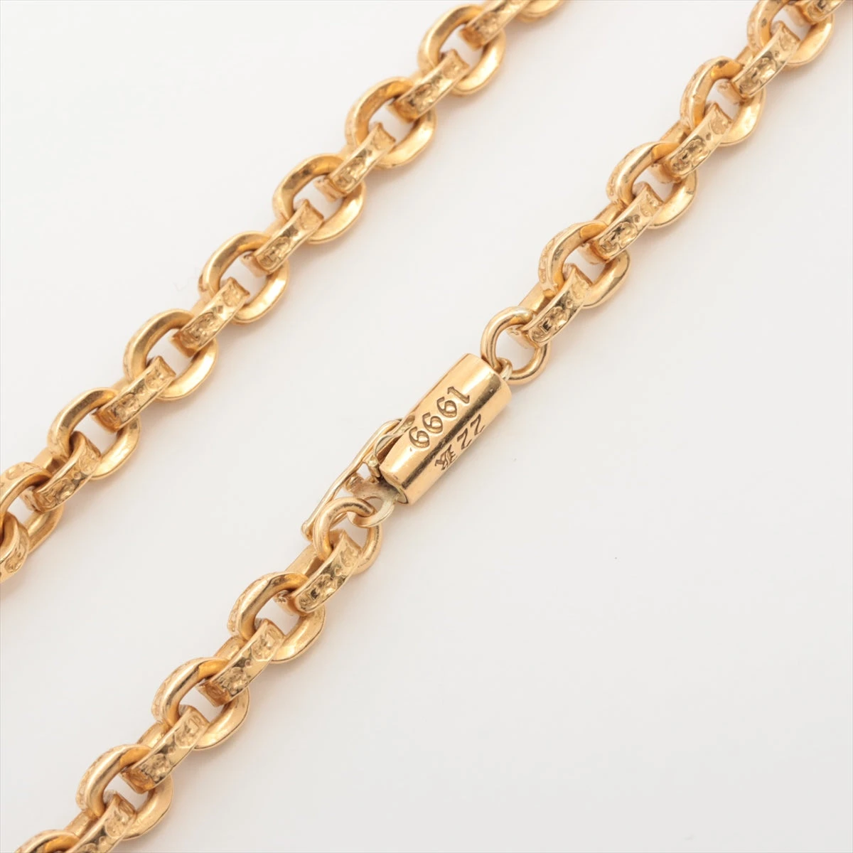 クロムハーツ ペーパーチェーン 20インチ ネックレス 22K×14K クロムハーツ ペーパーチェーン 20インチ ネックレス 22K×14K