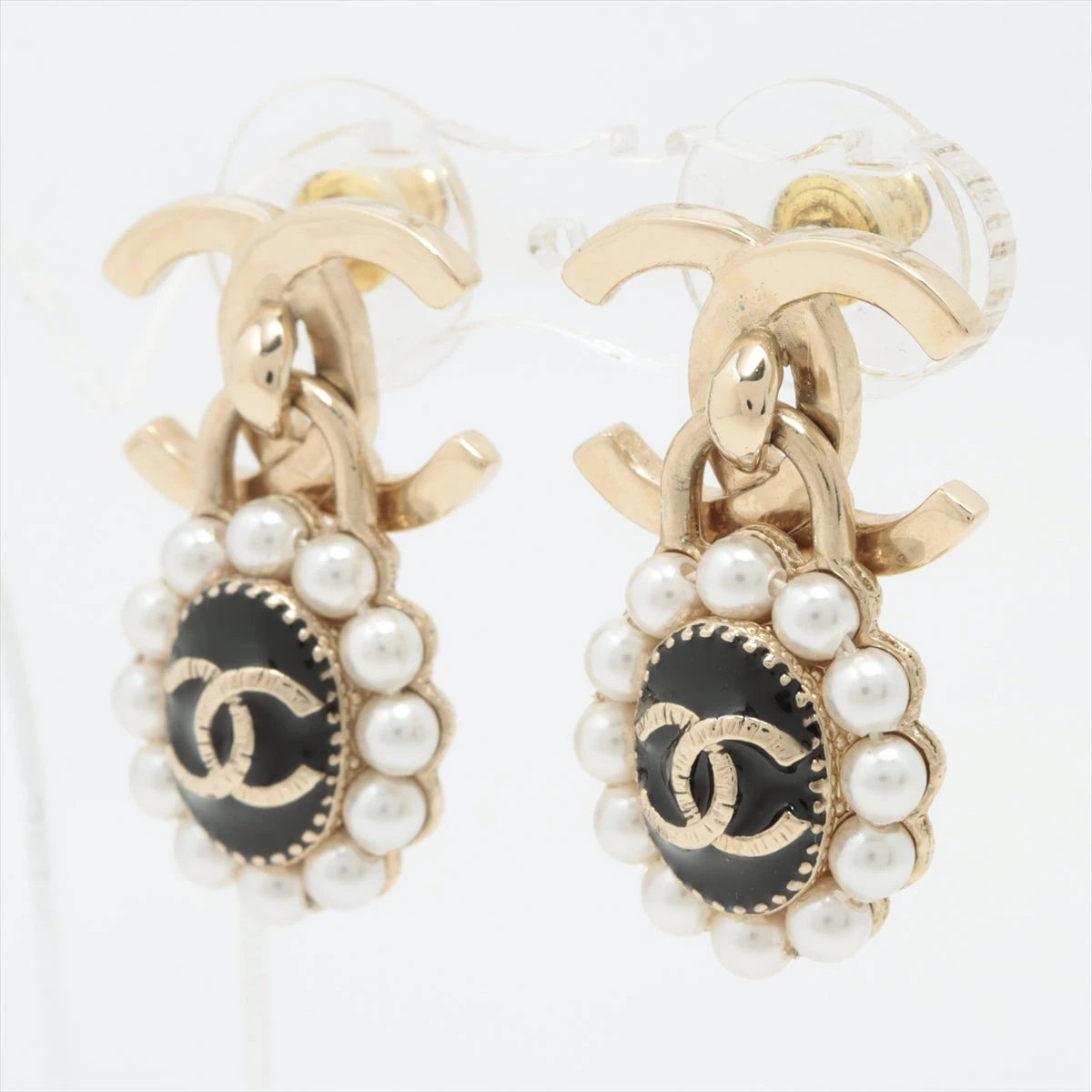 Chanel シャネル  ピアス　両耳　21A シャネル ココマーク A21A ピアス(両耳用) GP×フェイクパール
