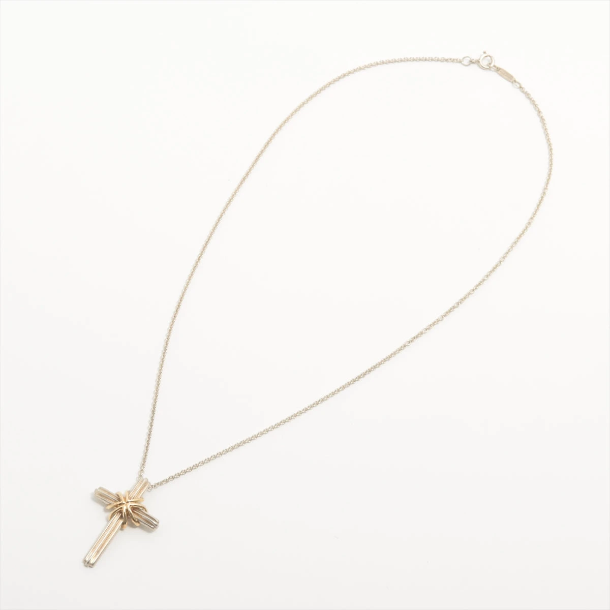 ティファニー シグネチャークロス ネックレス 925×750 7.7g シルバー