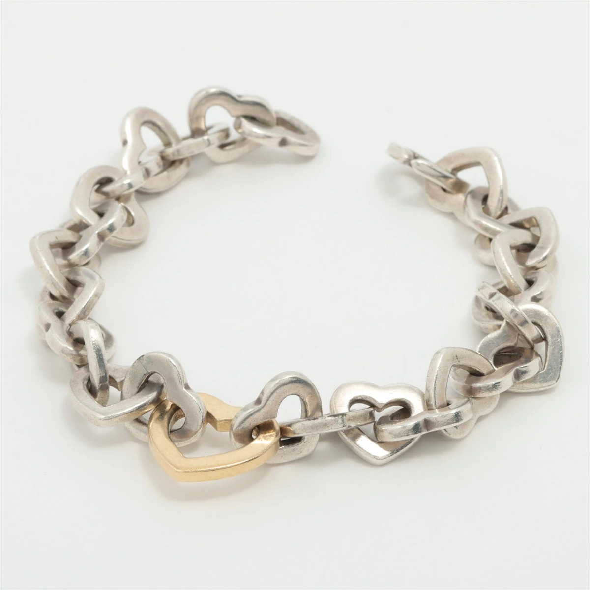 ティファニー ハートリンク ブレスレット 925×750 33.8g ゴールド