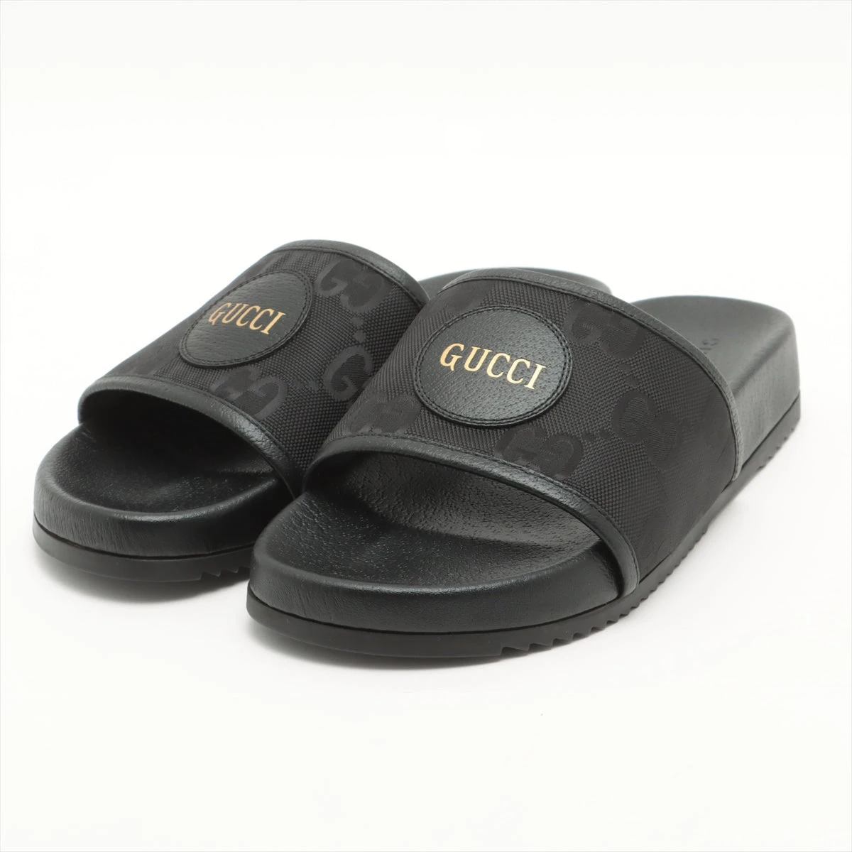 その他 GUCCI グッチ GGナイロン ナイロン×レザー サンダル 9 メンズ ブラック