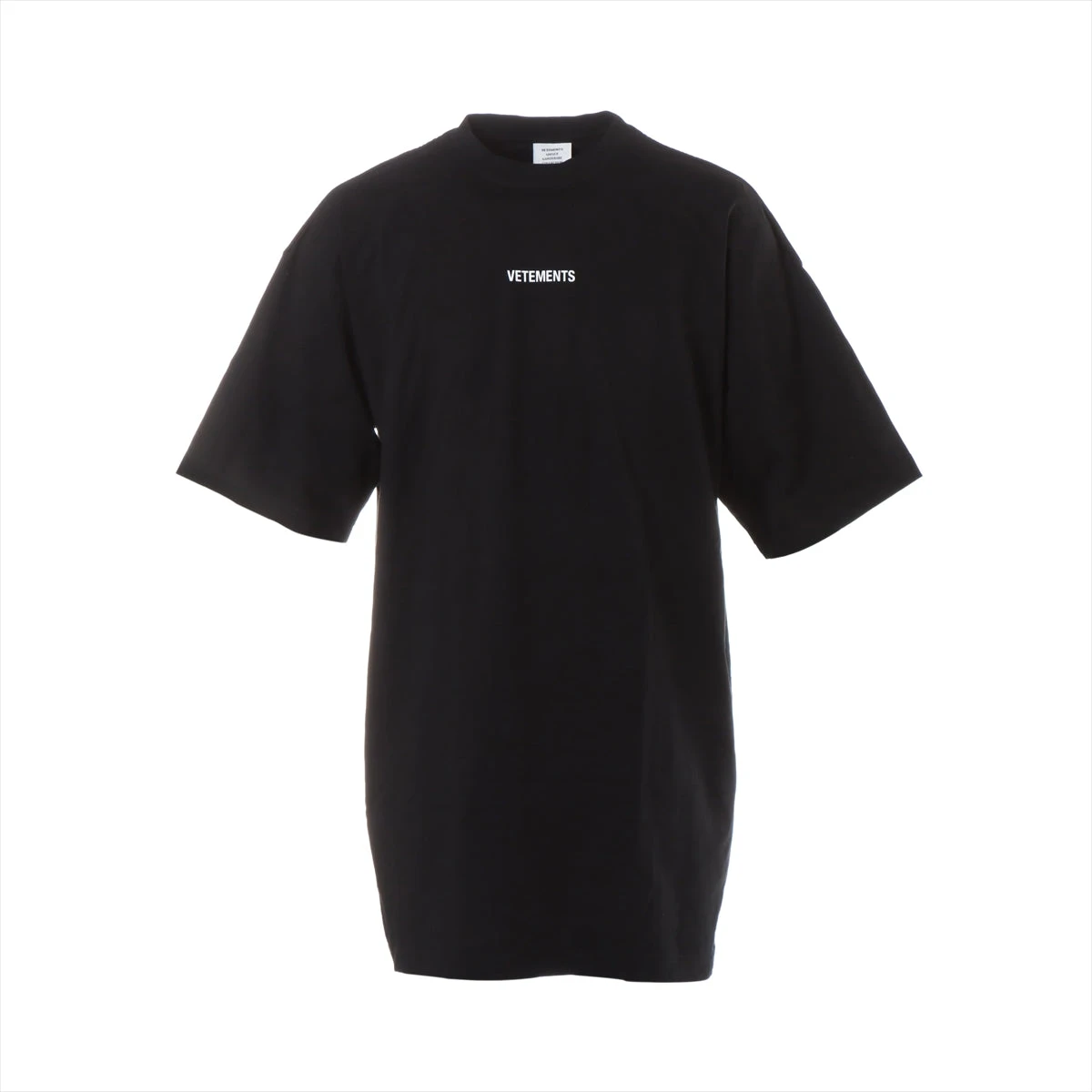 VETEMENTS ブラック Tシャツ コットンLサイズ