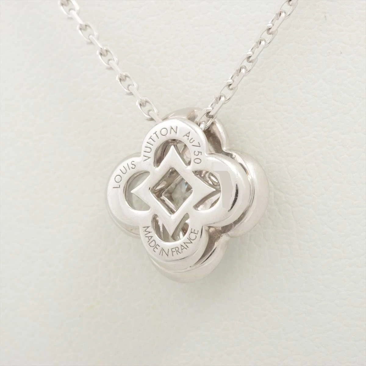 ヴィトン パンダンティフ アルダント ダイヤ ネックレス 750(WG) 4.5g