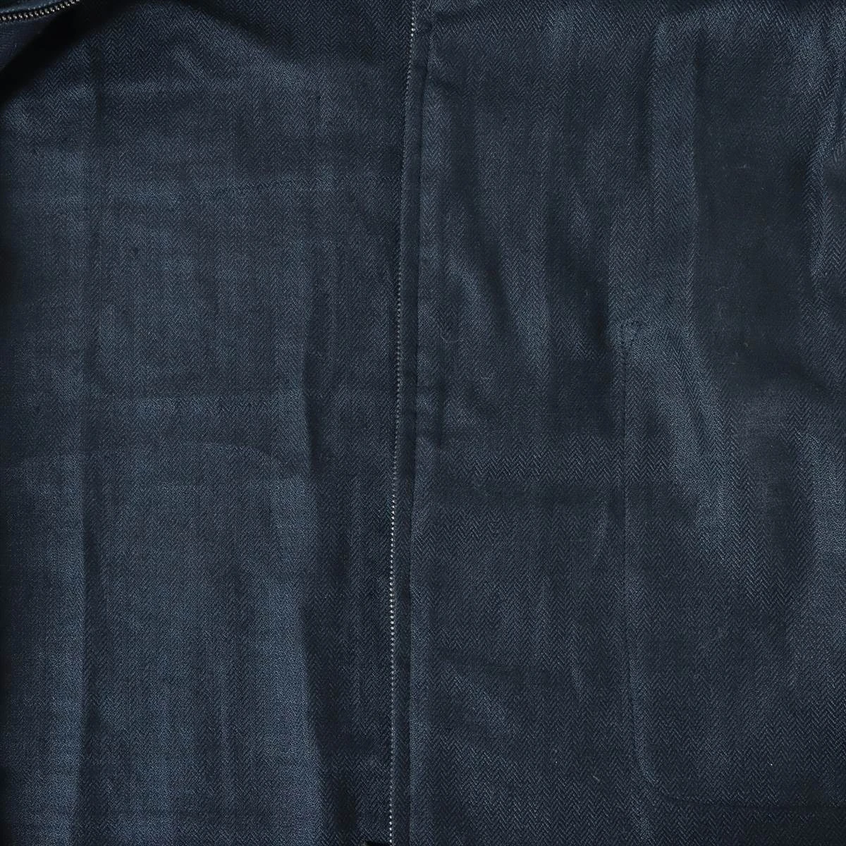 エルメス マルジェラ期 リネン セットアップ 38 レディース ネイビー