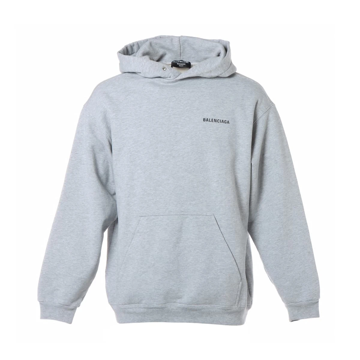 BALENCIAGA Parisプリント グレー 長袖　パーカー【S】バレンシア バレンシアガ 21年 コットン パーカー S ユニセックス グレー ロゴ