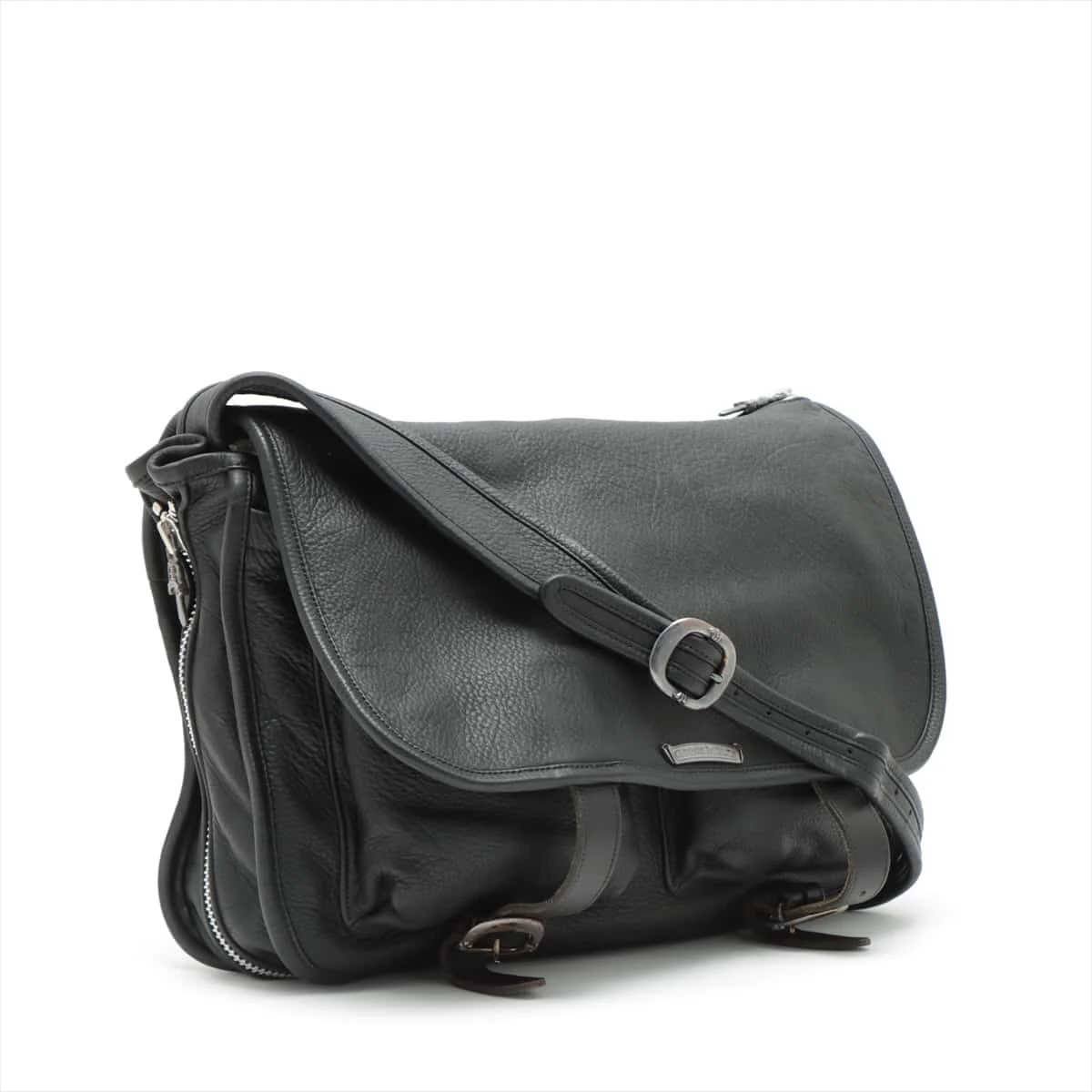 クロムハーツ ソフト ショルダーバッグ レザー×925 ラージ A1757642