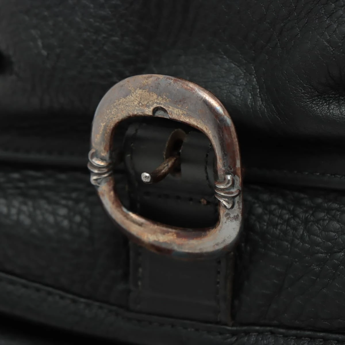 クロムハーツ ソフト ショルダーバッグ レザー×925 ラージ A1757642