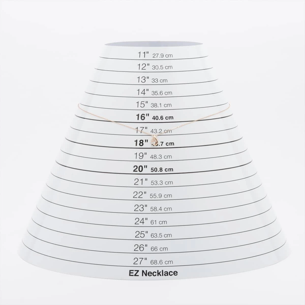 ヴァンドーム青山 ホワイトサファイア ダイヤ ネックレス K10(YG) 0.8g