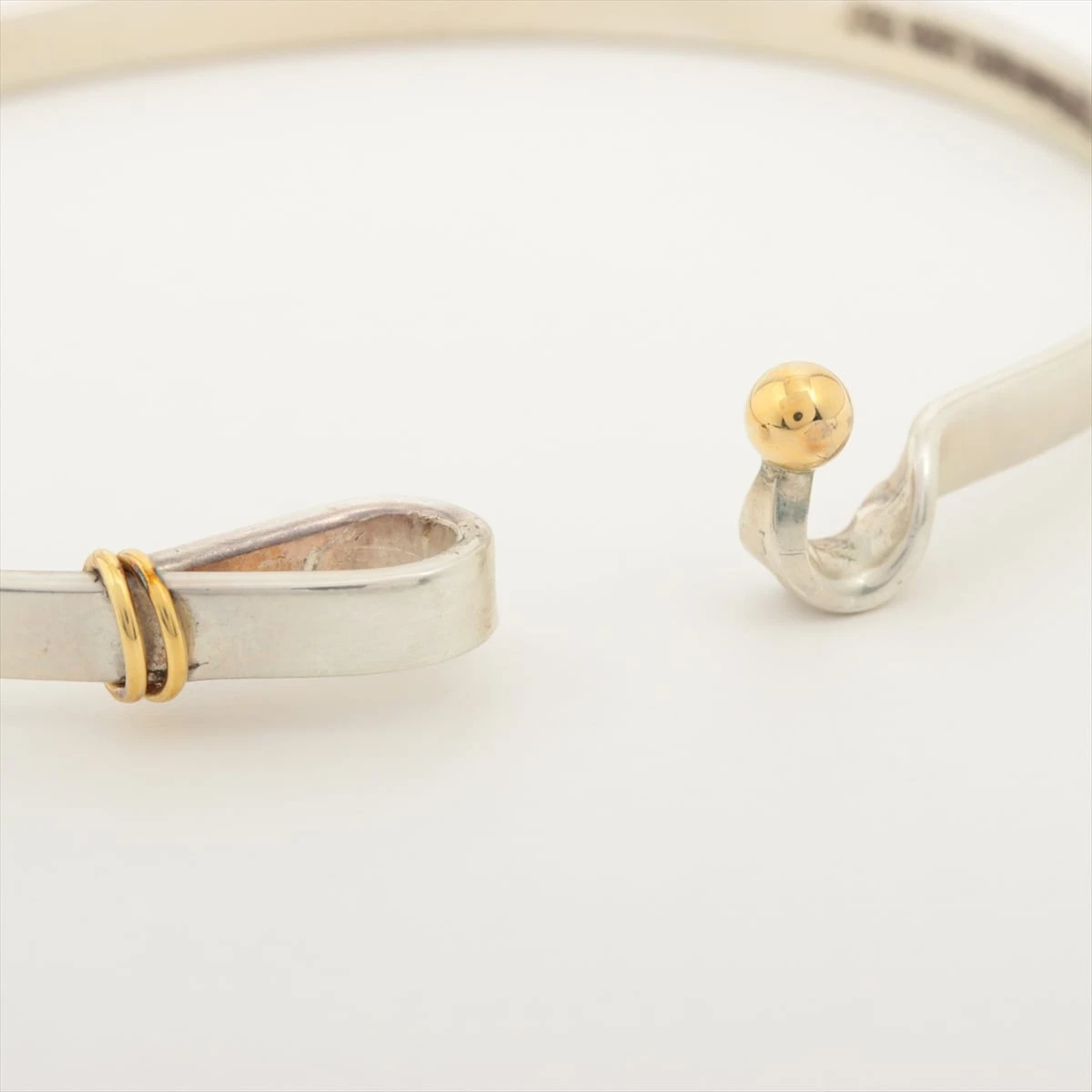 ティファニー　バングル　ラブノット　シルバー925×ゴールド750 ブレスレット TIFFANY&Co. 新品同様 ティファニー ラブ ノット バングル