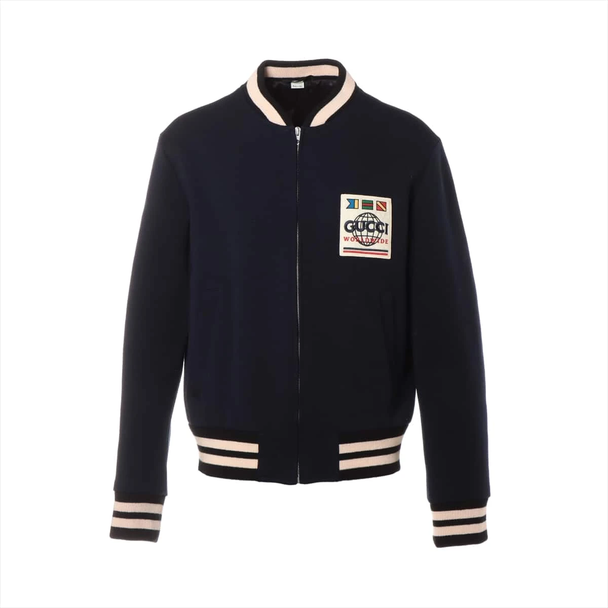 グッチ メンズ ボンバー ジャケット ネイビー 54 （GUCCI
