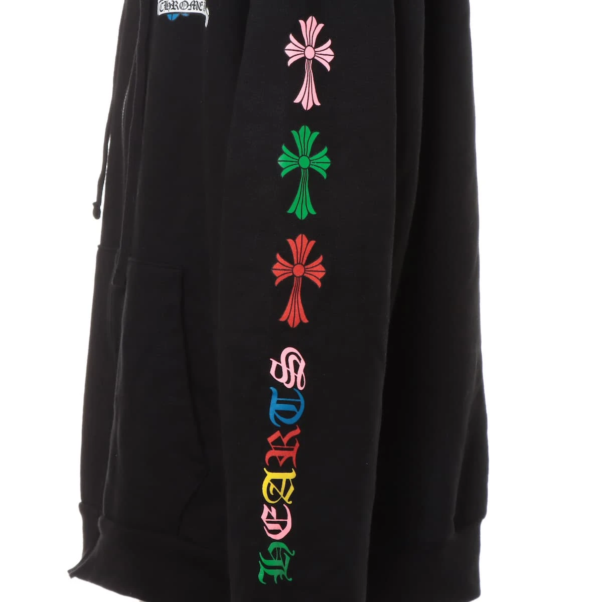 クロムハーツ セメタリークロス パーカー コットン XXL ブラック