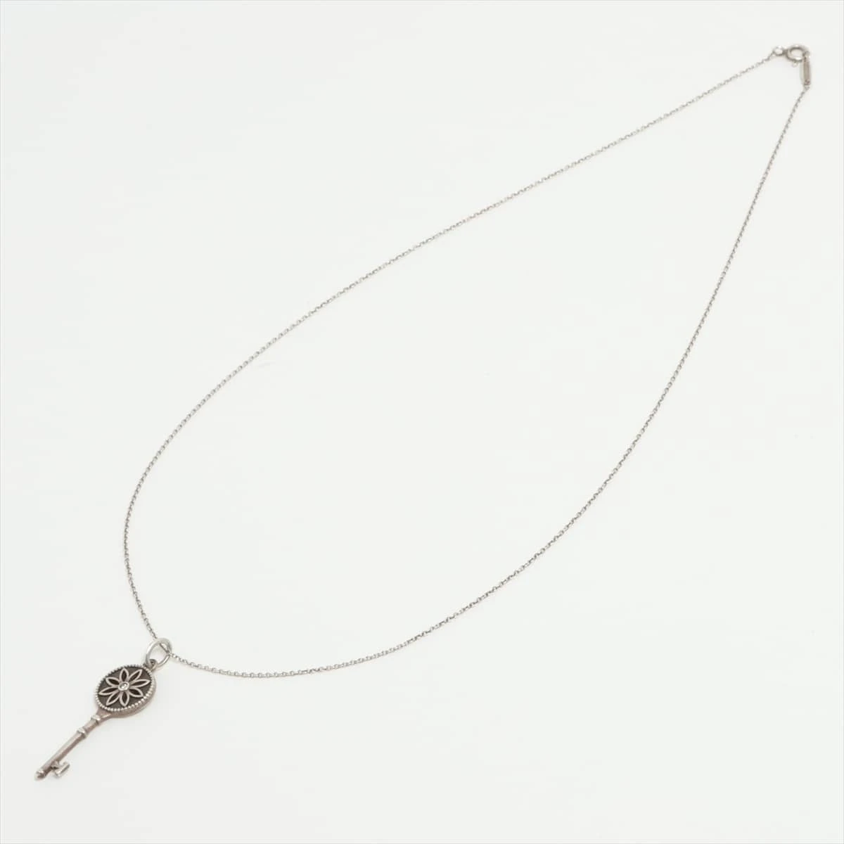 美品　ティファニー TIFFANY & CO. デイジーキー ネックレス925 ティファニー デイジーキー1P ネックレス 925 3.5g シルバー
