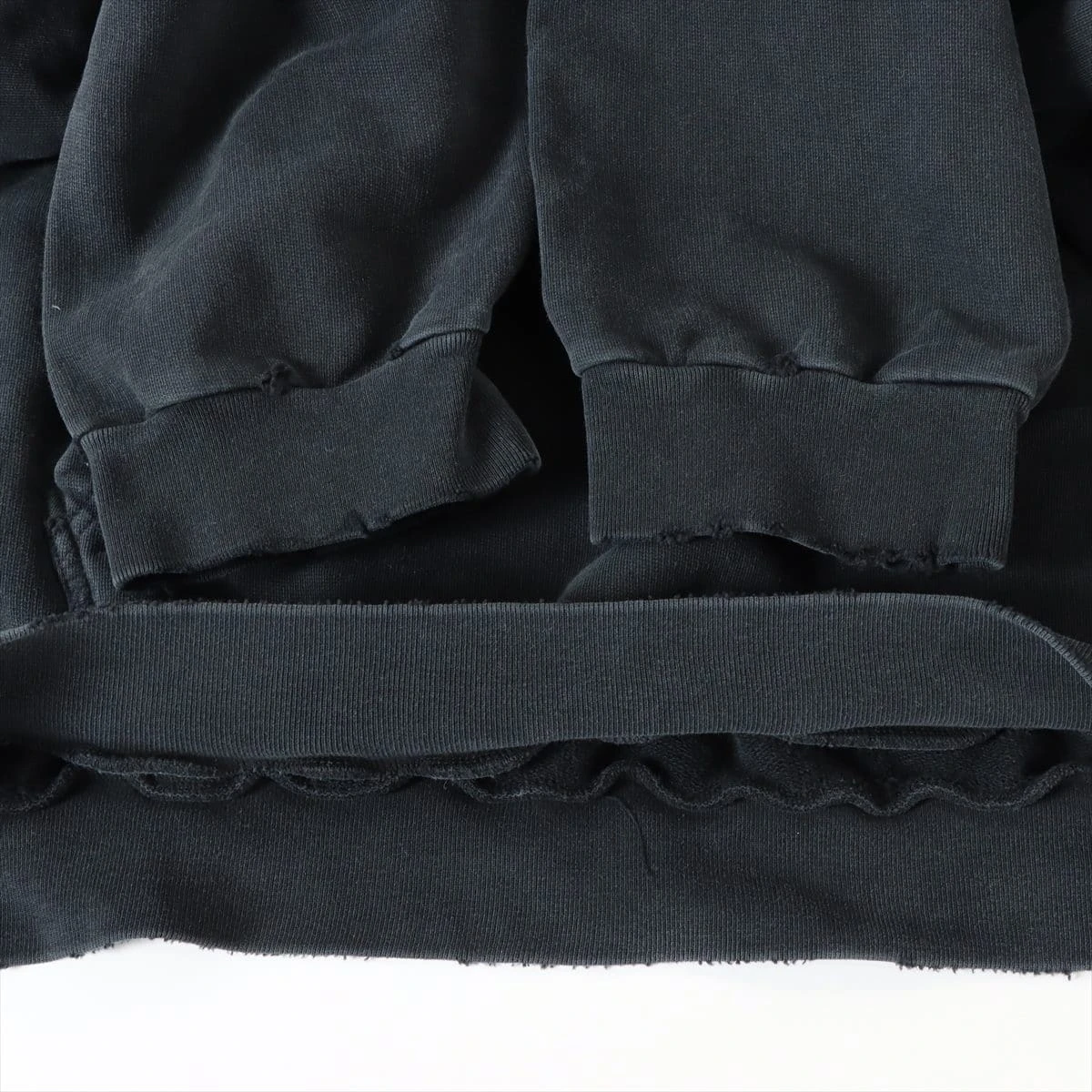 【BALENCIAGA】BBコットンパーカー ブラック バレンシアガ BB 22AW コットン×ポリエステル パーカー XL ユニ