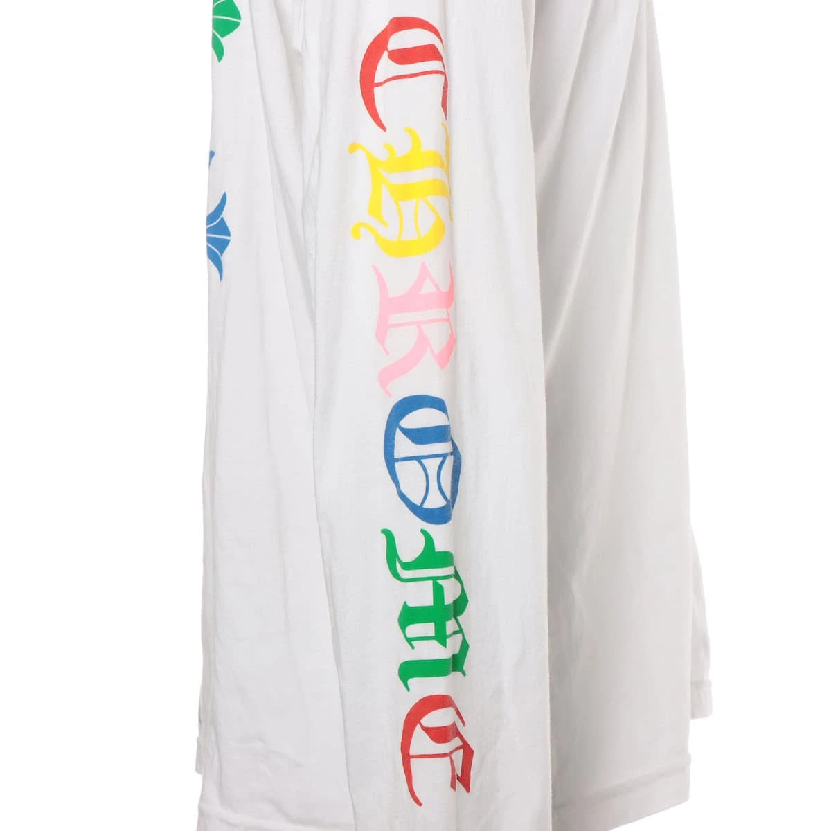 美品✨クロムハーツ ロンT セメタリークロス 両袖ロゴ ホワイト クロムハーツ セメタリークロス ロングTシャツ コットン XL