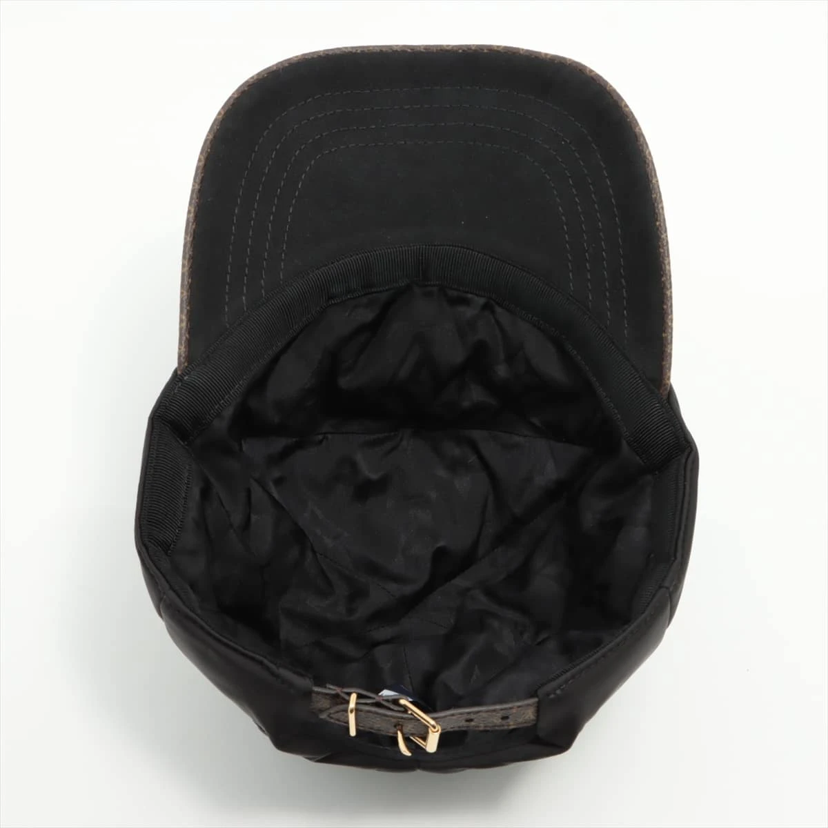 りん♡りん 美品 Louis Vuitton ブラック キャップ M ヴィトン キャップ シルク×ナイロン ブラック M7797M LVピロー
