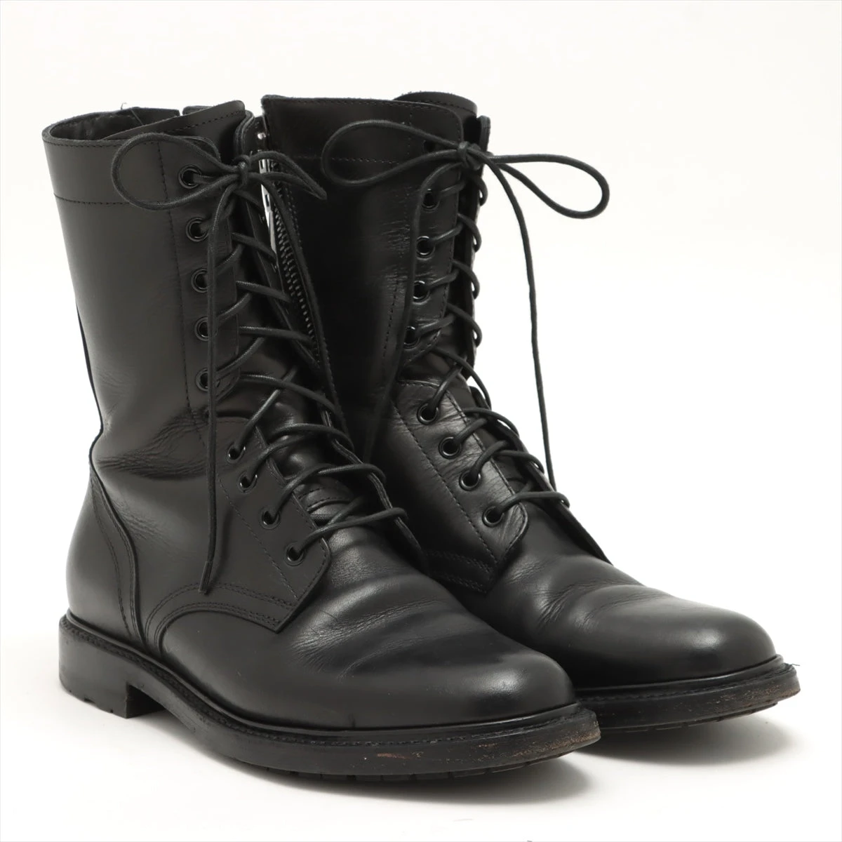 セリーヌ 20AW レザー ブーツ 40 メンズ ブラック コンバット
