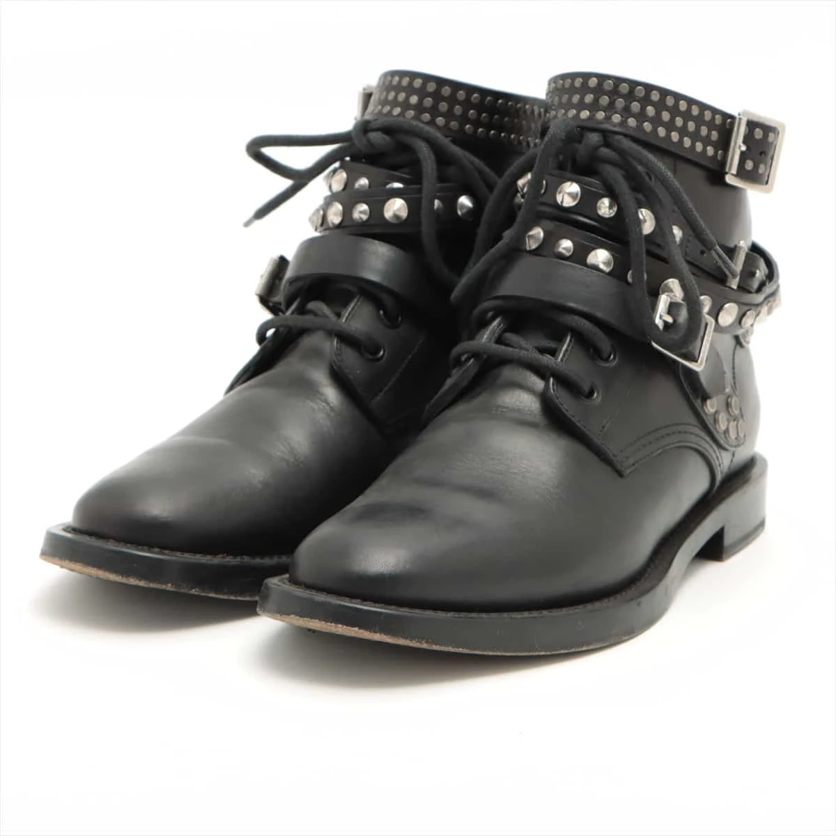 サンローランパリ レザー ブーツ 38 レディース ブラック 353878