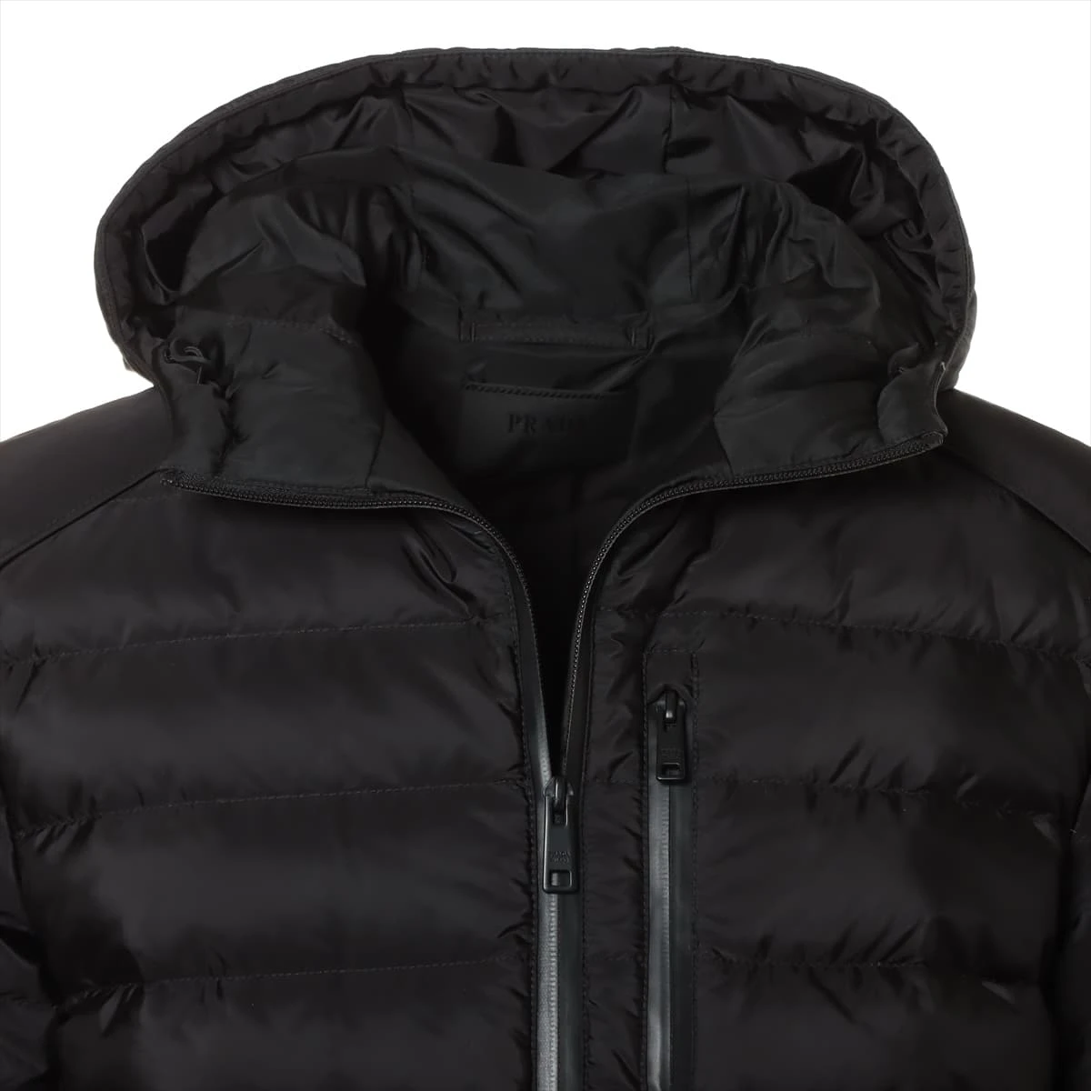美品　PRADA 　ダウンジャケット　SGN486 プラダ 19年 ポリエステル×ポリアミド ダウンジャケット 46