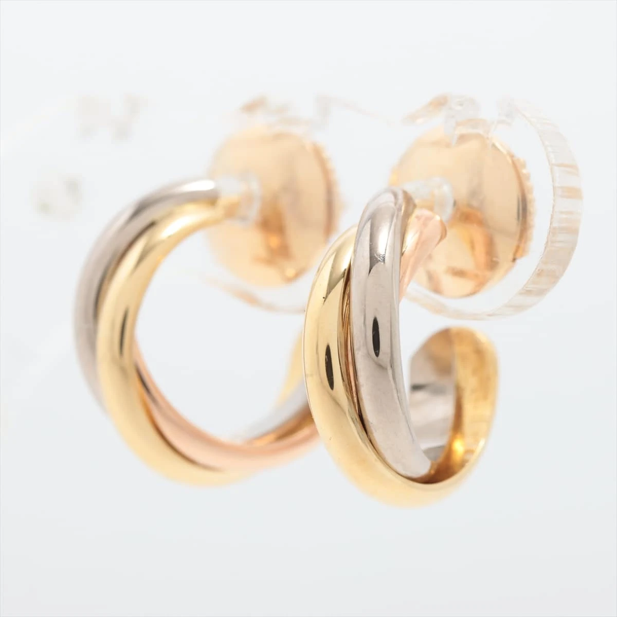 カ‍ル‍テ‍ィ‍エ‍ トリニティ ピアス CARTIER カルティエ トリニティ ピアス K18YG K18WG K18PG 750