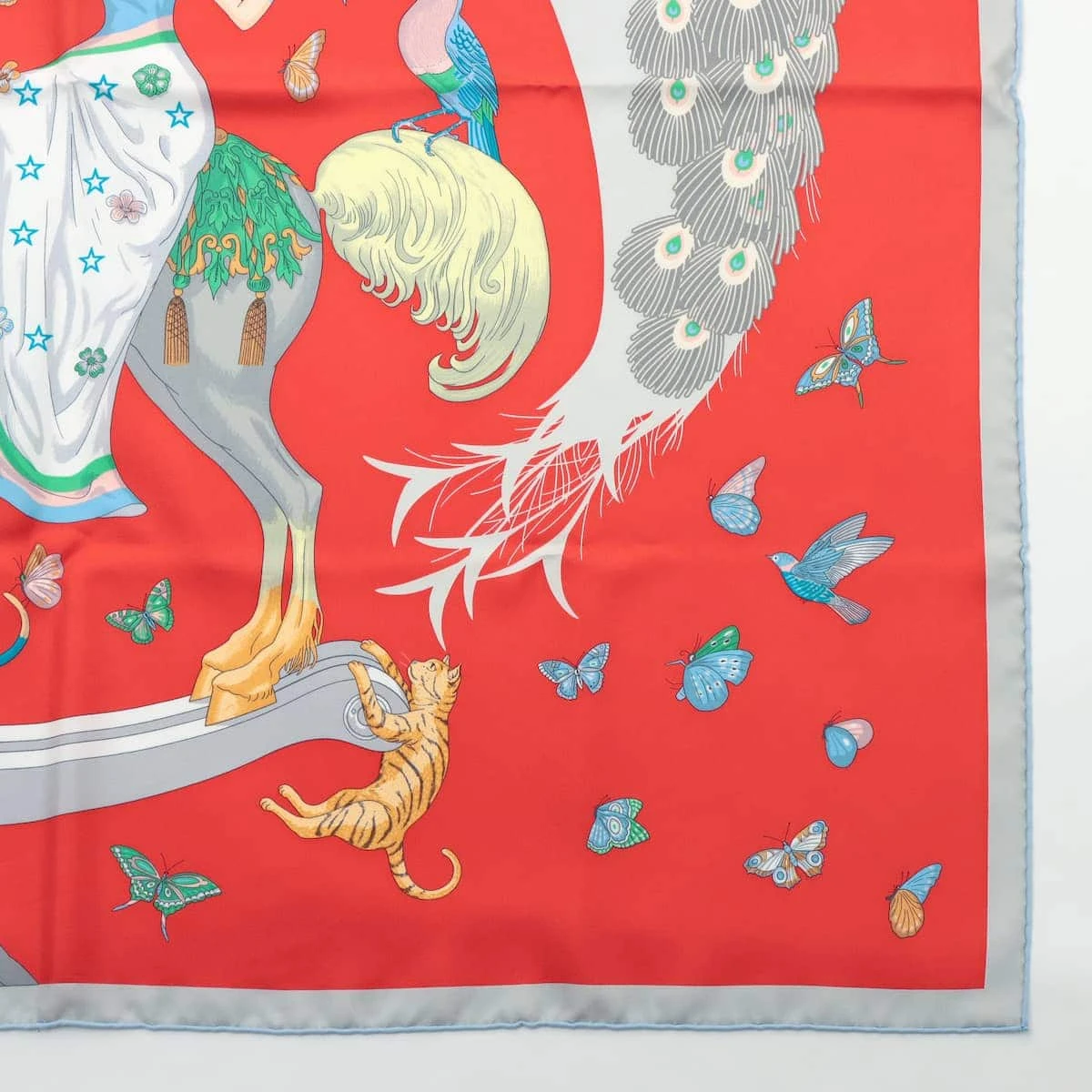 エルメス カレ90 エルメス ストーリー スカーフ シルク レッド