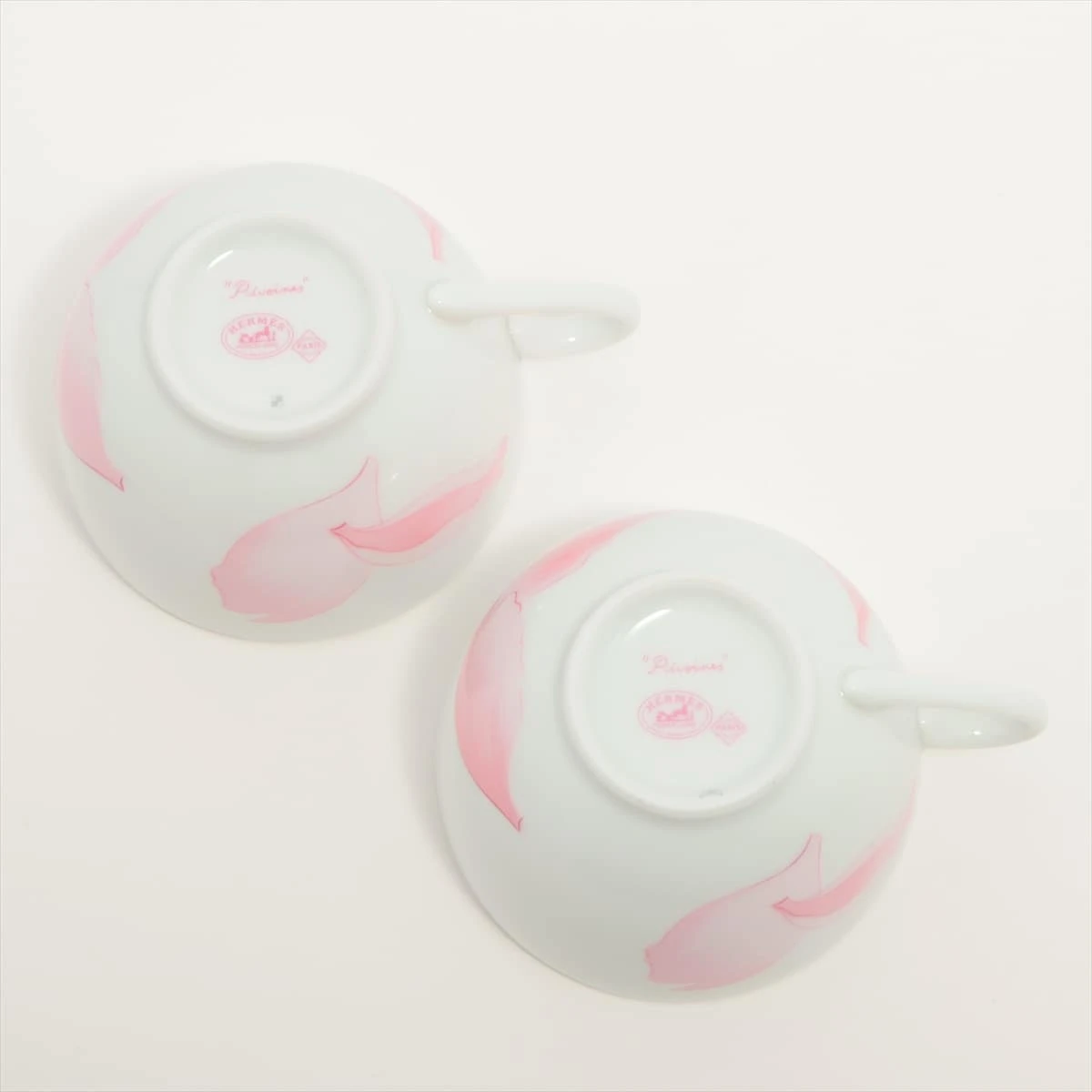 エルメス Pivoines ピヴォワンヌ カップ&ソーサー 陶器 ピンク