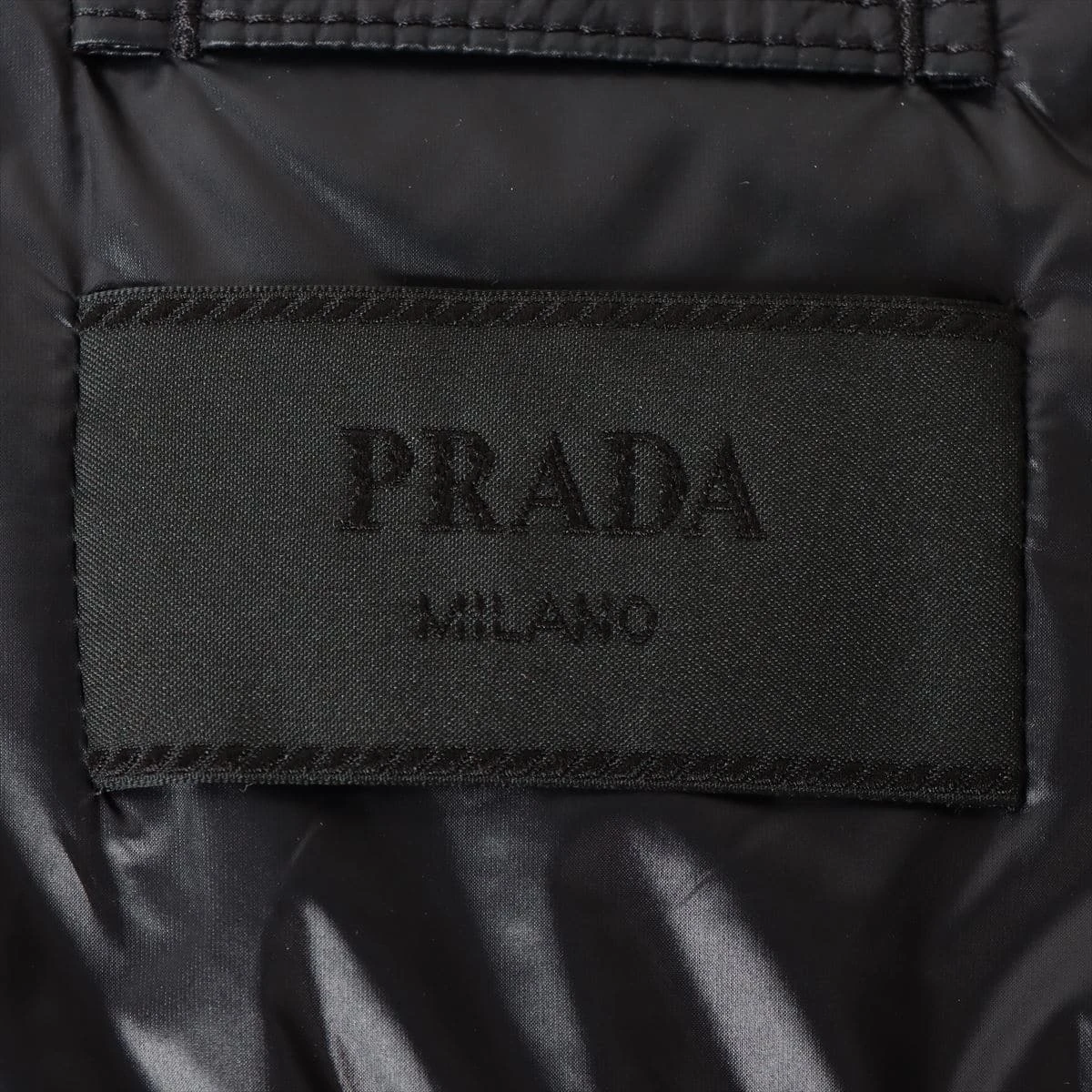 PRADA ナイロンジャケット サイズ54 ブラック PRADA（プラダ） ジャケット リナイロン トライアングルロゴ ブラック