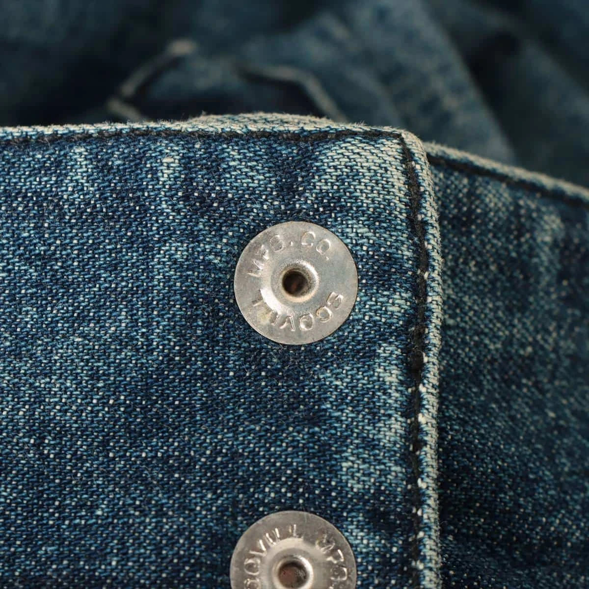 クロムハーツ デニムシャツ コットン×レザー JVP L インディゴ クロス 