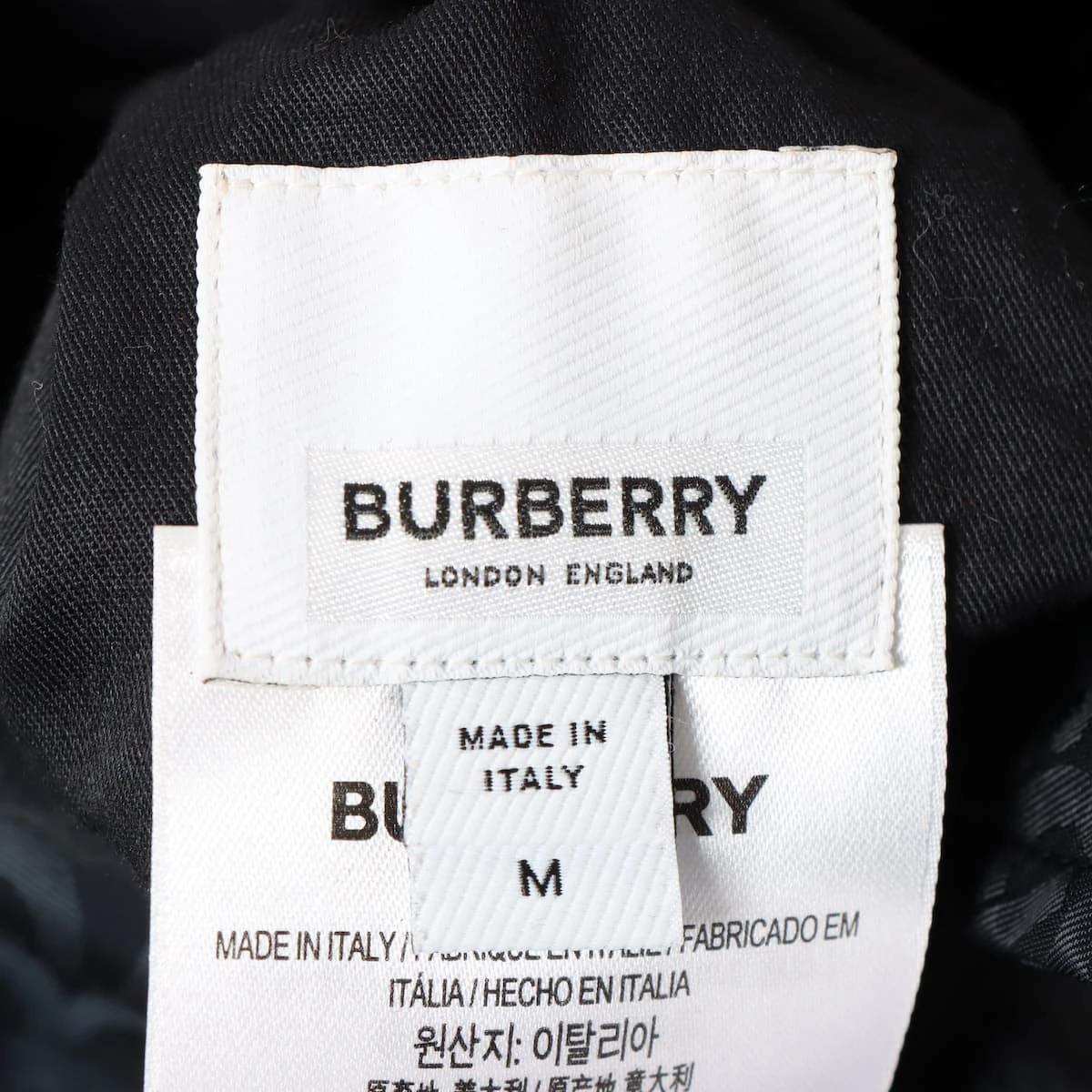 バーバリー ティッシ期 ナイロン MA-1 M メンズ ネイビー 8019201