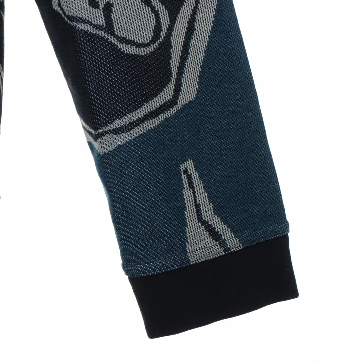 エルメス コットン パーカー XXL メンズ ネイビー ジップアップ