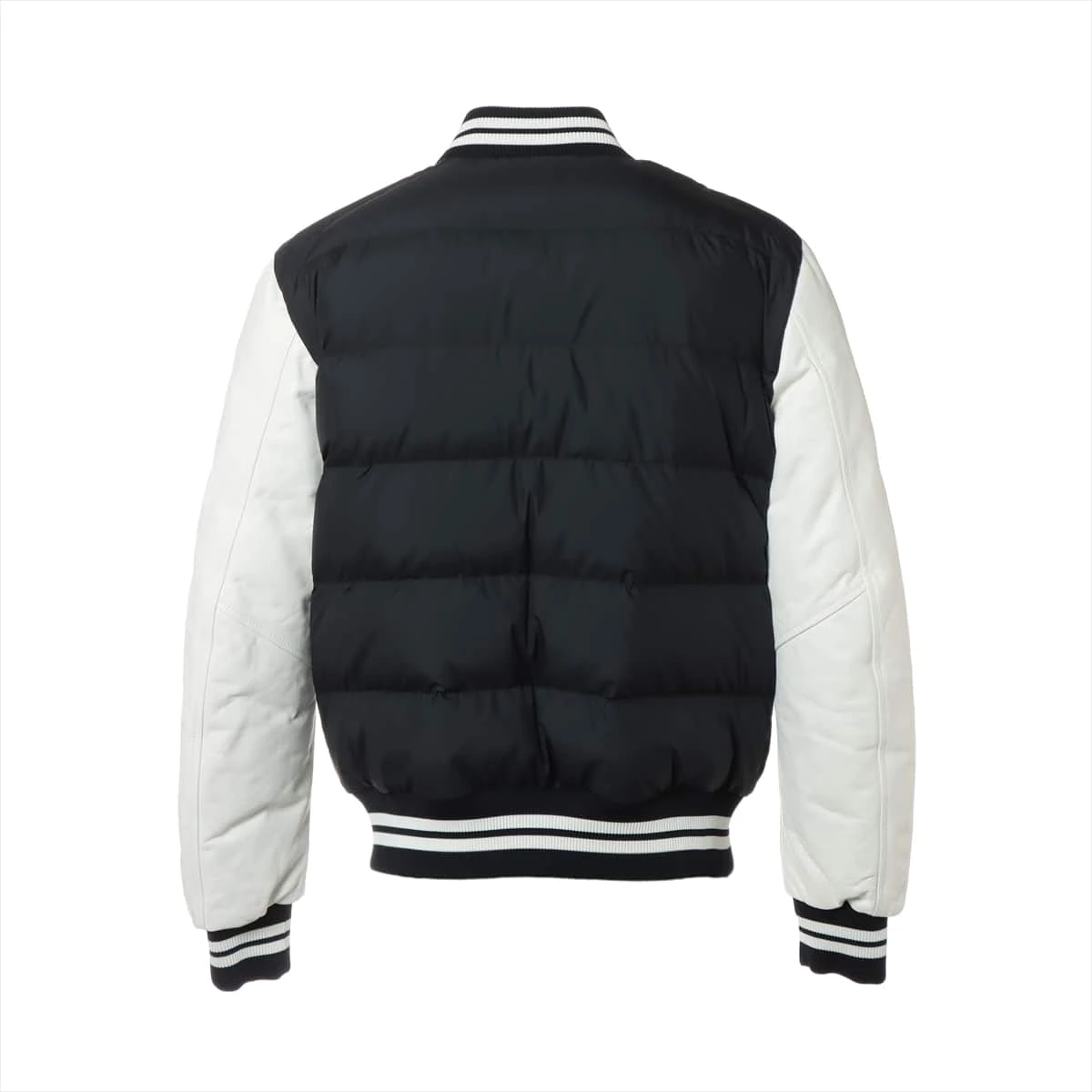 Moncler ダウンジャケット ネイビー ホワイト モンクレール VENTOUX 22年 レザー×ポリエステル ダウンジャケット 1