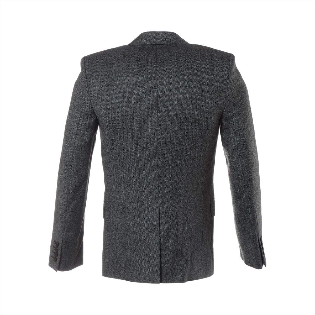 サンローランパリ 17年 コットン×ウール テーラードジャケット 42