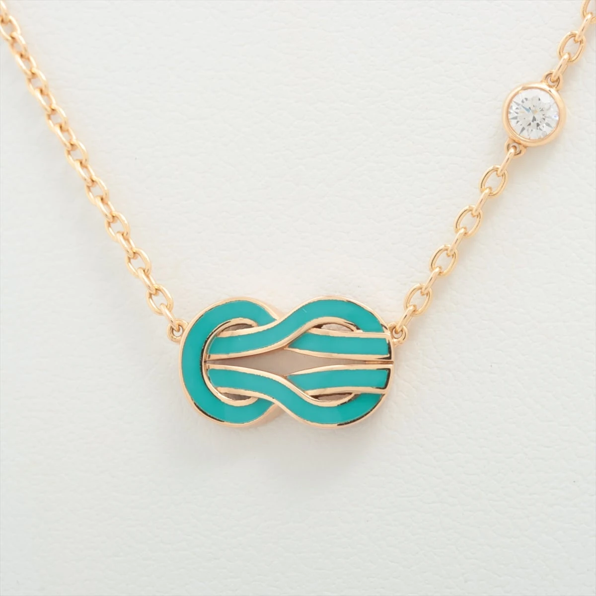 フレッド　シャンスアンフィニ　ターコイズ フレッド シャンス アンフィニ ダイヤ ラッカー ネックレス 750(PG