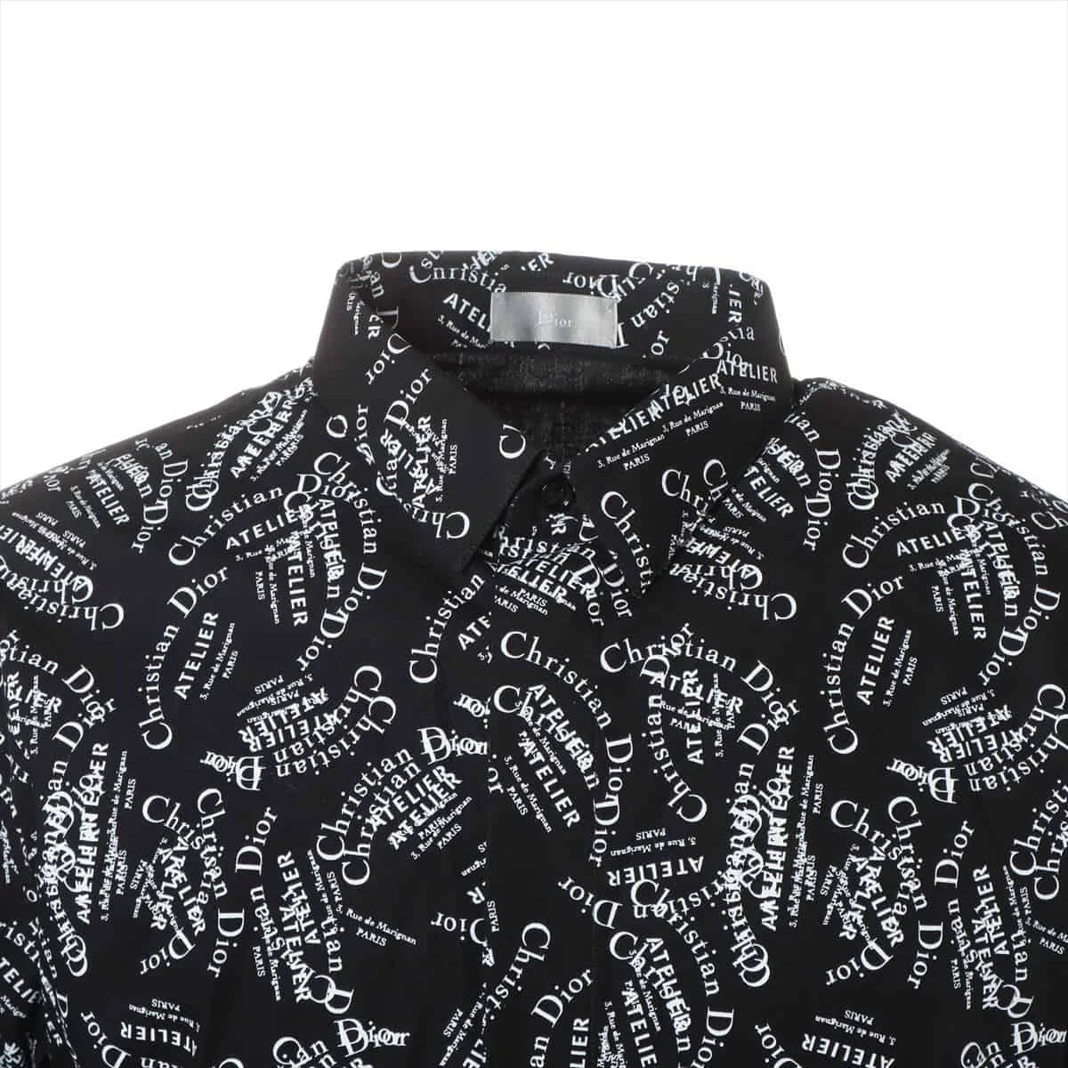 ディオールオム 18AW コットン シャツ 40 メンズ ブラック