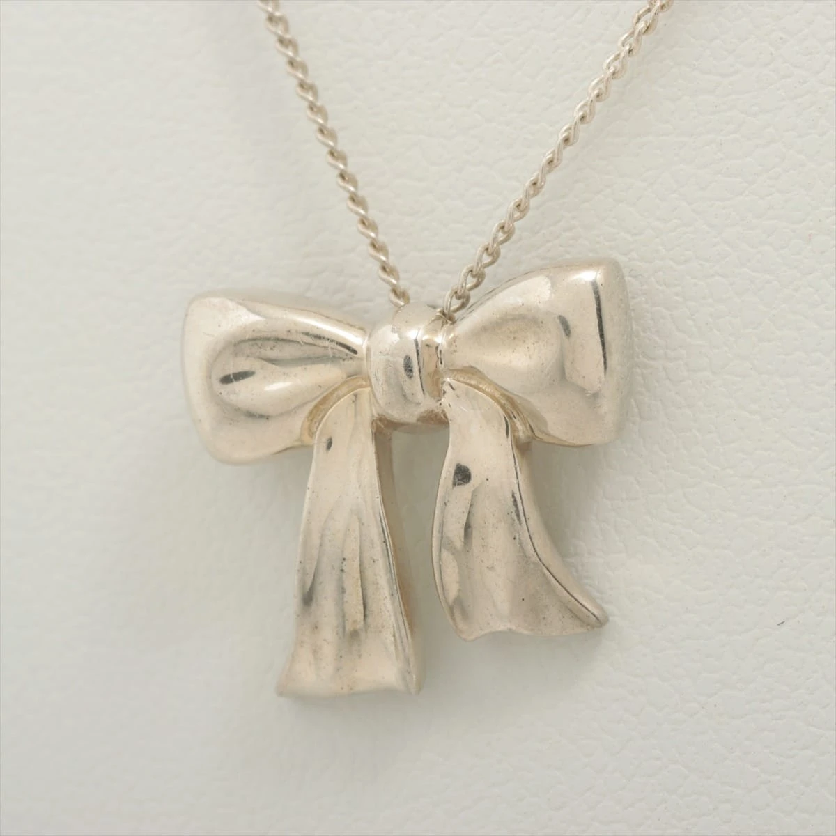 ティファニー リボン ネックレス 925 2.5g シルバー A1743113｜中古