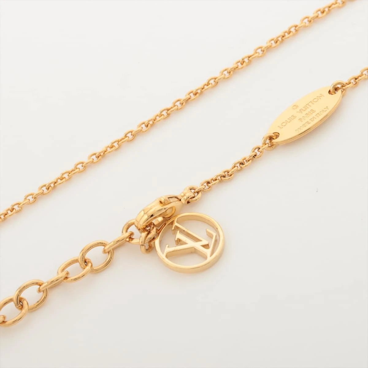 ヴィトン M64268 エセンシャルV ギョーシェ ネックレス GP