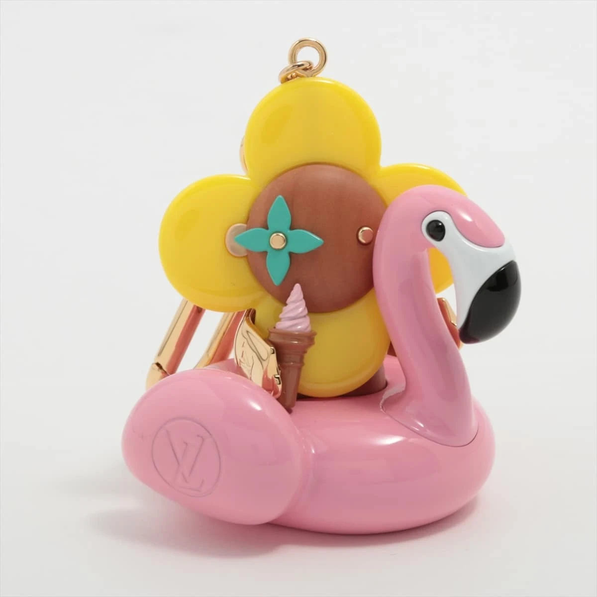 完売品！ルイヴィトン キーホルダー ロゴ クロッシュクレ 中古美品！ ルイヴィトン キーホルダー LV クロッシュ クレ キーリング