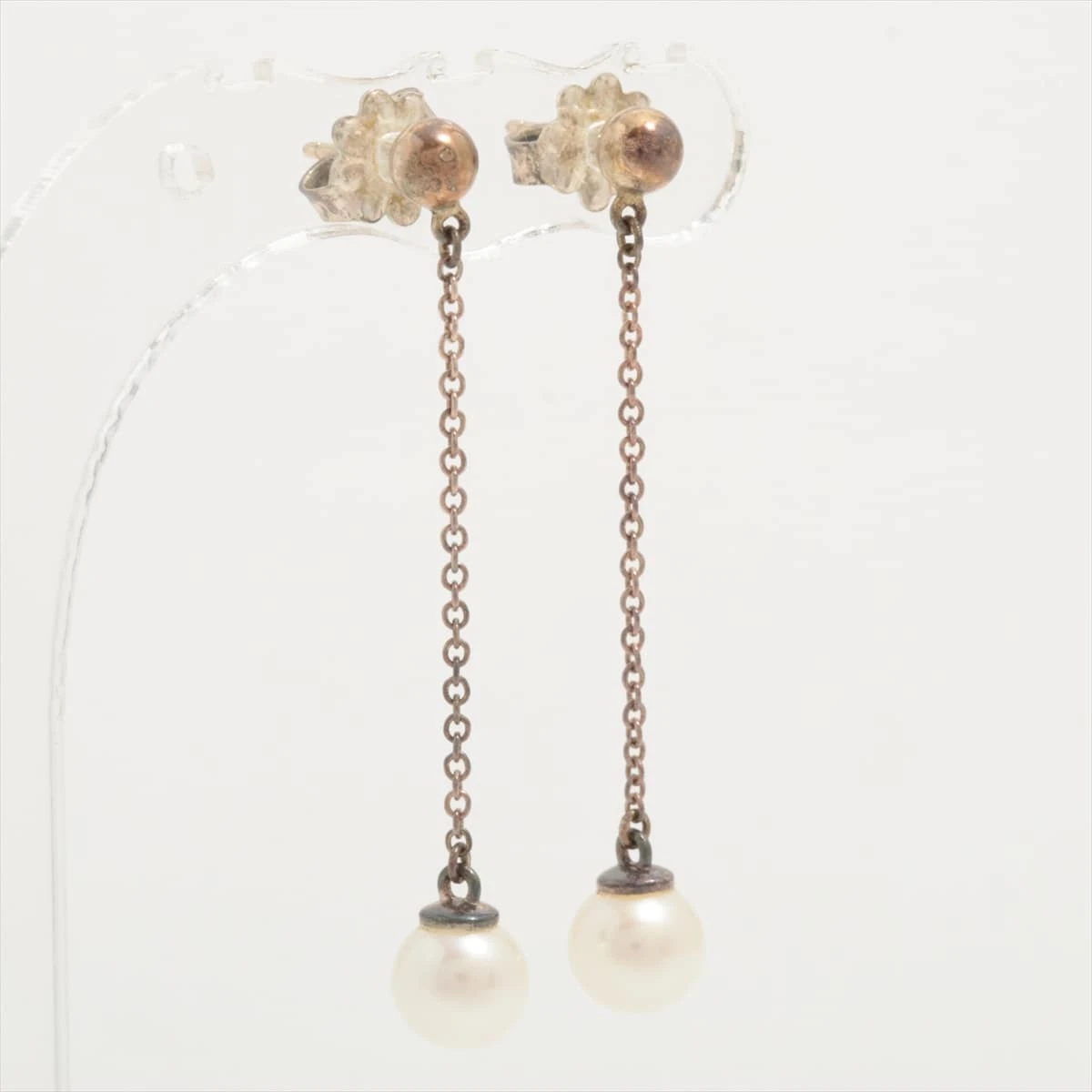 ⭐️中古品⭐️Tiffany & Co. パールピアス★シルバー★両耳用★2点セット ティファニー ピアス(両耳用) 925×パール 1.6g シルバー