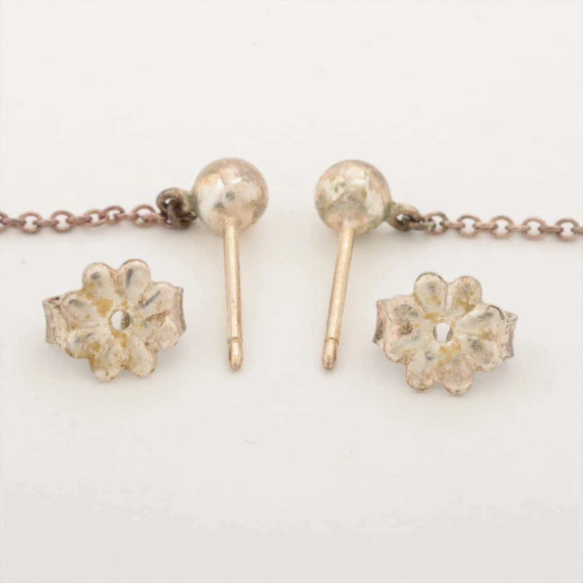 ⭐️中古品⭐️Tiffany & Co. パールピアス★シルバー★両耳用★2点セット TIFFANY&Co. ティファニー サマセットメッシュ フープ ピアス