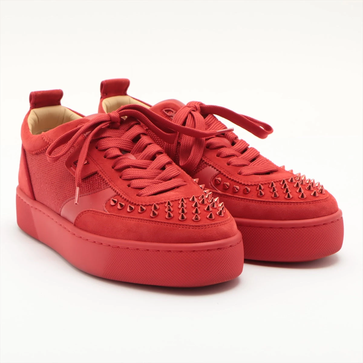 【未使用】クリスチャン ルブタン　レザー☓スエード 26cm Christian Louboutin クリスチャンルブタン スニーカー ハイカット