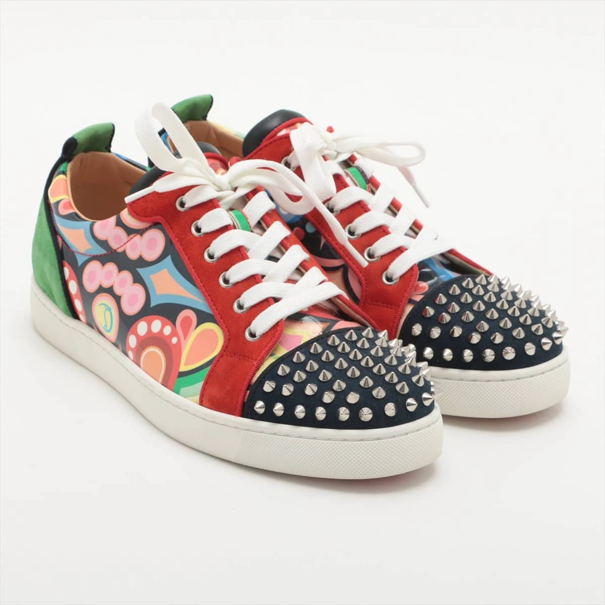 クリスチャンルブタン レザー×スエード スニーカー 41 1/2