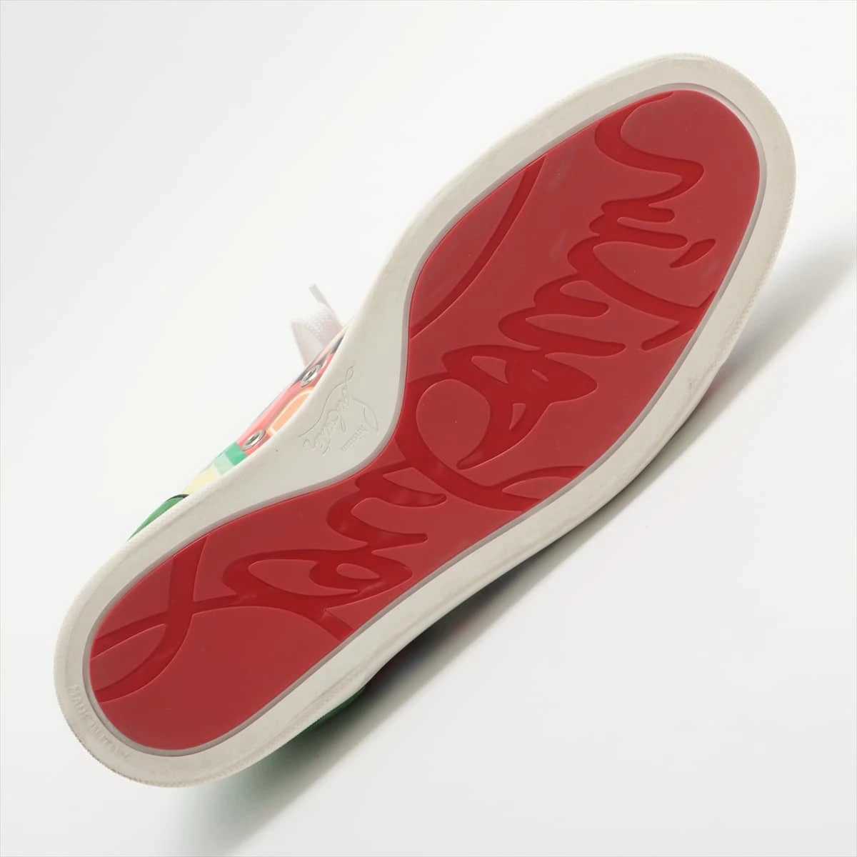 美品★クリスチャンルブタン・レザー スパイク スタッズ スニーカー(41) クリスチャンルブタン レザー×スエード スニーカー 41 1/2