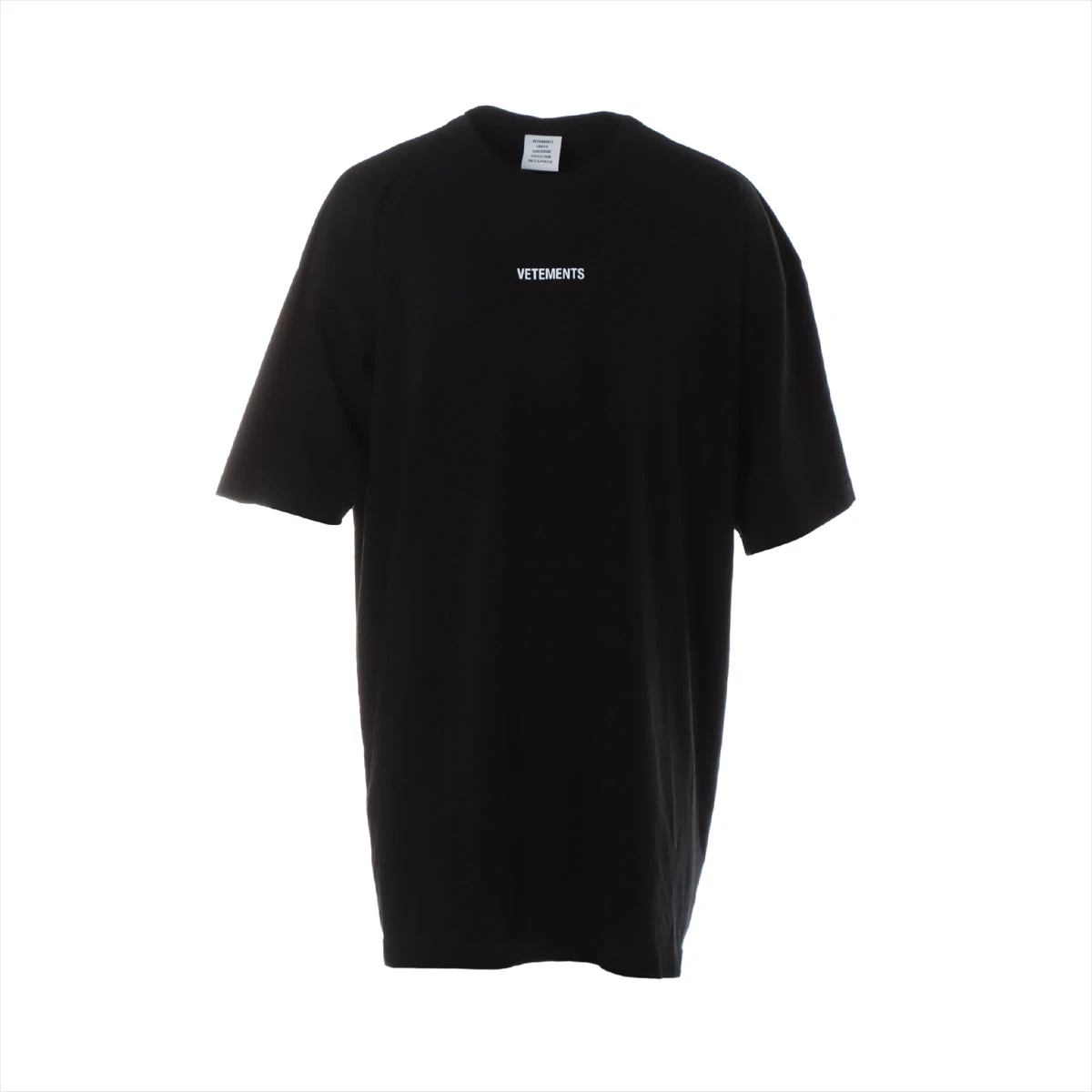 ヴェトモン 21SS コットン Tシャツ XL メンズ ブラック バックラベル