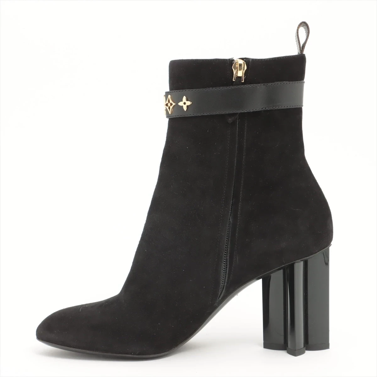 未使用】PRADA スエード アンクルブーツ ヒール8cm