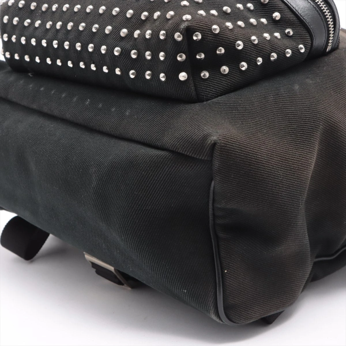 サンローランパリ キャンバス バックパック/リュック ブラック