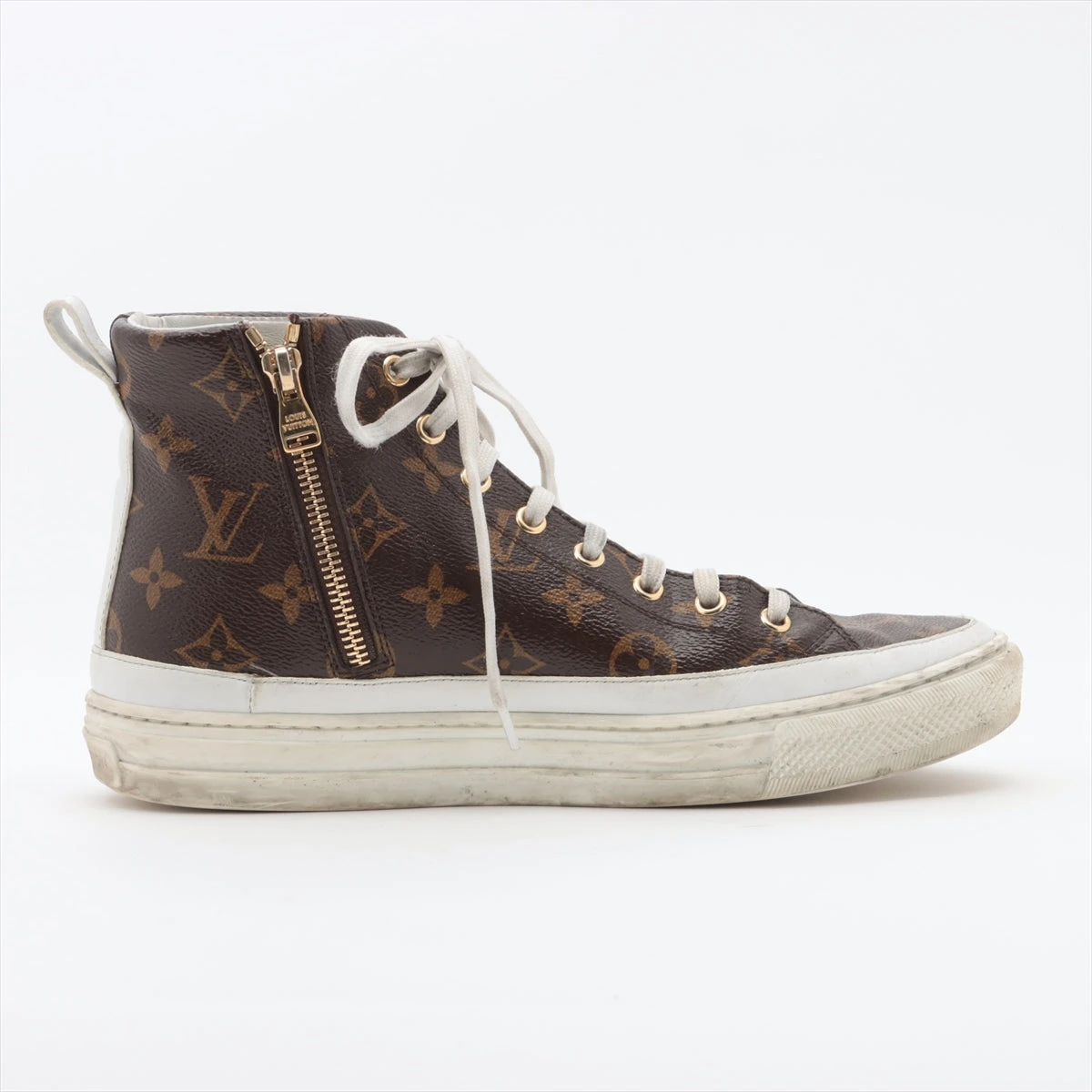ルイヴィトン　モノグラム　ハイカットスニーカー　ブラウン　37 23.5 レザー 楽天市場】ルイヴィトン LOUIS VUITTON スニーカー ステラー