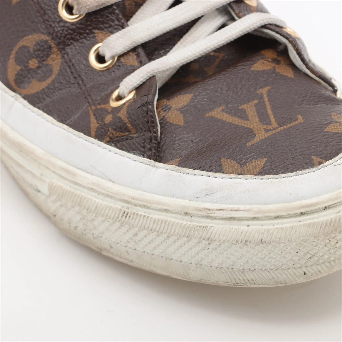 ヴィトン ステラーライン 18年 レザー スニーカー 39 レディース