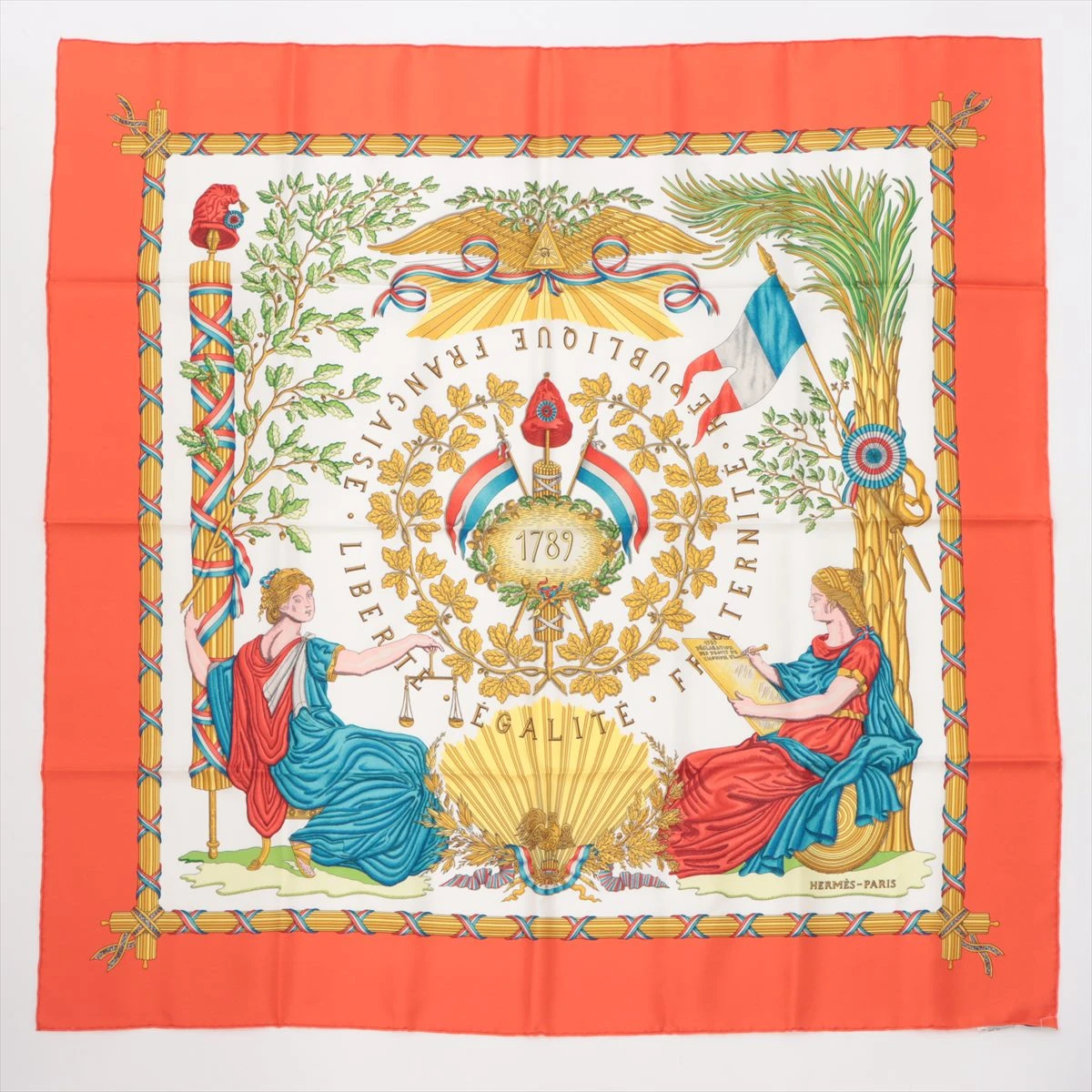 エルメス カレ90 1789 LIBERTE EGALITE FRATERNITE REPUBLIQUE